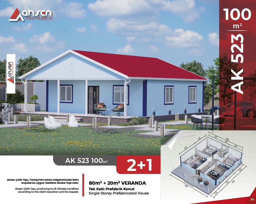 AK 523 100m2